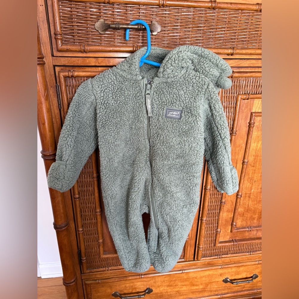 Eddie Bauer Soft Green Kids Footie